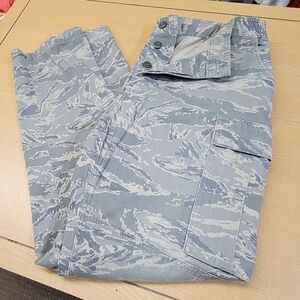Men's Airforce trousers tiger stripe camo.